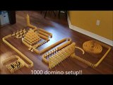 Domino rally 2 (1000 domino setup!)