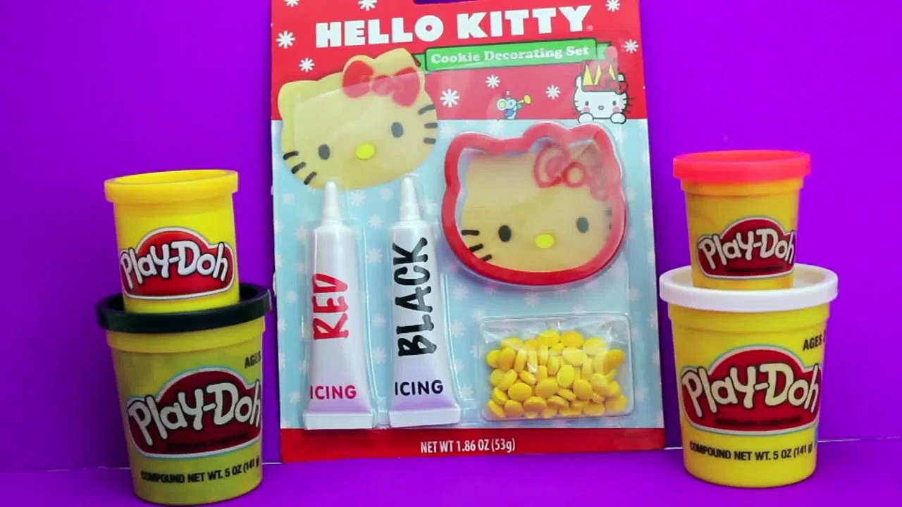 Play Doh Hello Kitty DIY Sanrio Characters Cookie Cutter Play Dough