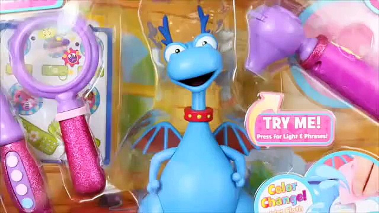 Doc McStuffins Stuffy Doctor Kit Color Change Cast Play-Doh Dragon Pink Eye DisneyCarToys