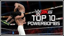 WWE 2K15 - Top 10 Awesome Powerbombs! (WWE 2K15 Countdown)
