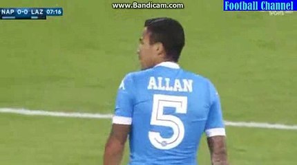 Napoli 1st Try To Score - Napoli vs Lazio - Serie A 20-9-2015 HD