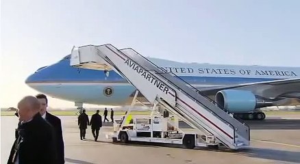 AirForce One with president Barrack Obama @ Amsterdam 24-03-14