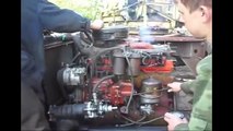 Old Diesel 154 Engine - Cranking and Start Up