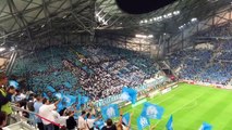 TIFO Entrée des joueurs OM - OL 2015/2016