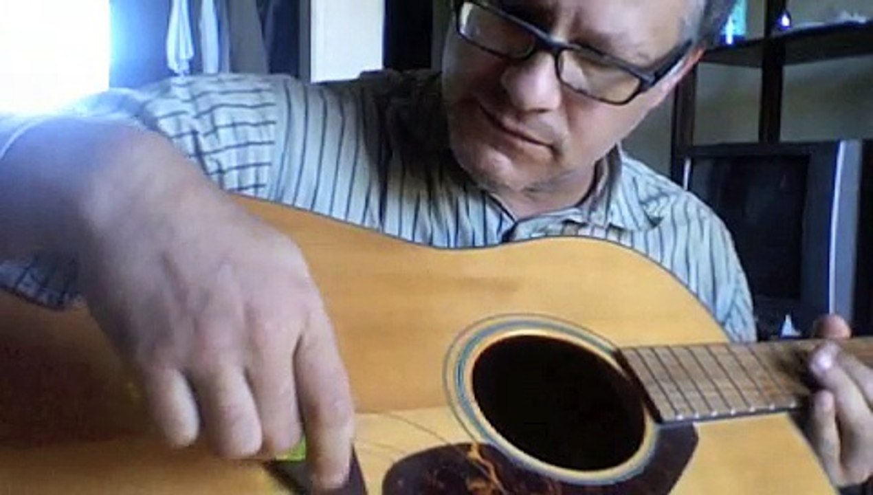 How to string a steel string acoustic guitar by Shaolin guitar teacher - Mobile
