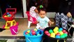 Funny Babies ❤ Playing Balls And Learning Counting Balls ❤ Bermain Bola Air Dan Menghitung Bola