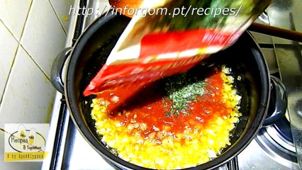 Squid strips with Stewed Vegetables