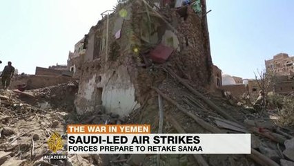 Coalition-led bombings hit Yemen's capital