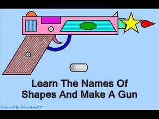 Learn Geometric Shapes And Build A Gun Create assemble Pistol Sound Effect