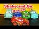 Pixar Cars Shake and Go Races with Lightning McQueen Mater Professor Z  Doc Hudson and Chick Hicks