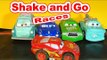 Pixar Cars Shake and Go Races with Lightning McQueen Mater Professor Z  Doc Hudson and Chick Hicks