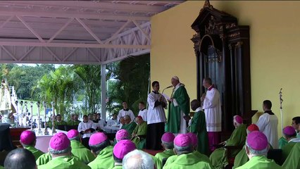 Papa ruega por la paz en Colombia