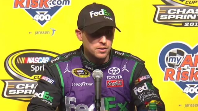 Denny Hamlin Wins First Chase Race