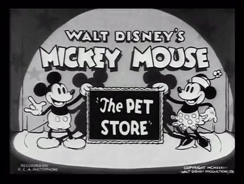 Mickey Mouse 1933 The Pet Store