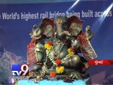 Gujarati man prepares world's highest railway bridge tableau for Ganesh Chaturthi celebrations - Tv9