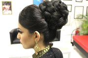Home bridal Hair Style - pakistani - Dupatta Setting Tutorial