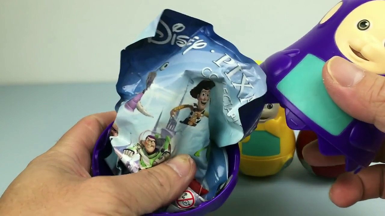 Teletubbies Stacking Cups Tinky Winky Dipsy Laa Laa Po With Kinder Surprise Egg