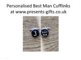 Personalised Best Man Cufflinks at Presents Gifts