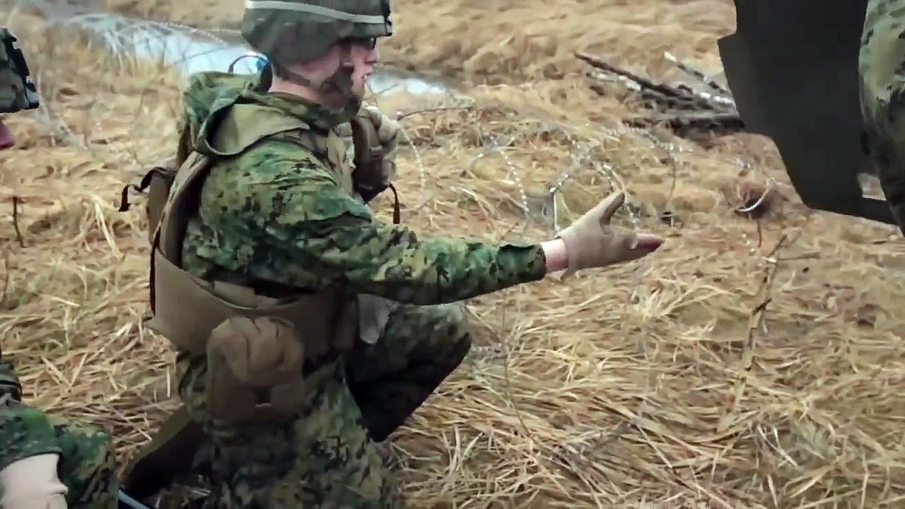 Marines Lay Down Suppressive Fire In Latvia