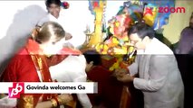 Govinda celebrates Ganpati festival with family at home - Bollywood News