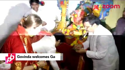 Govinda celebrates Ganpati festival with family at home - Bollywood News