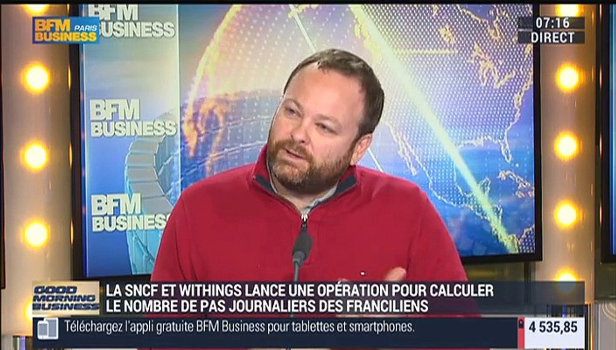 La SNCF et Withings lancent le challenge collectif "Marche en lignes": Cédric Hutchings - 21/09