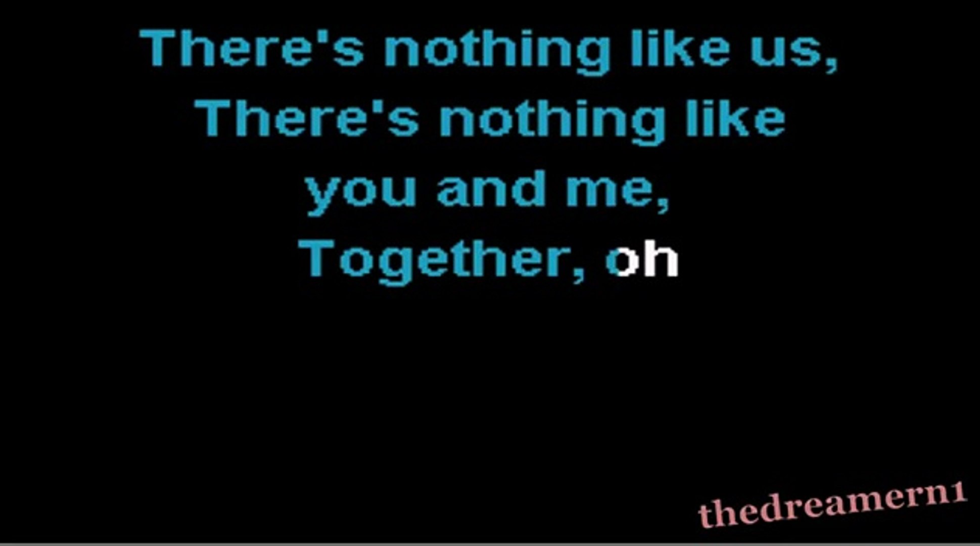 KARAOKE JUSTIN BIEBER - Nothing like us