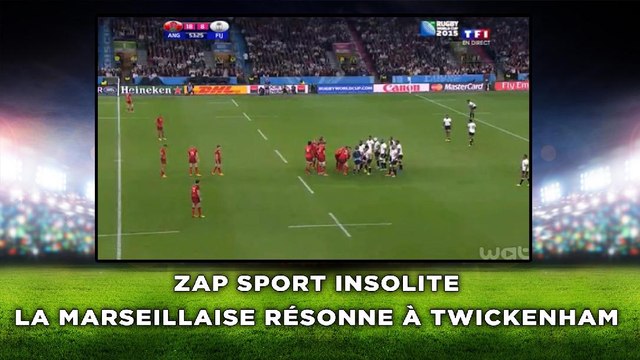 La marseillaise résonne à Twickenham: Zap sport insolite