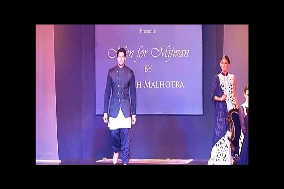 Siddharth Malhotra walks the ramp for MEN FOR MIJWAN fashion show