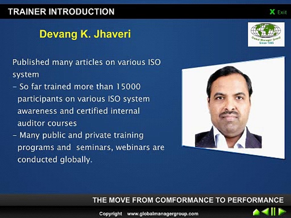 Auditor Training Program on ISO 9001 14001 by Globalmanagergroup