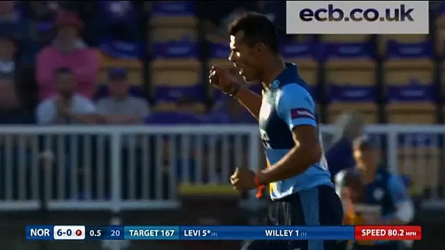 David Willey hammers 60 from 27 balls NatWest T20 Blast highlights