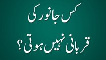 Kis Janwar Ki Qurbani Nahi Hoti - Madani Guldasta 563 - Maulana Ilyas Qadri