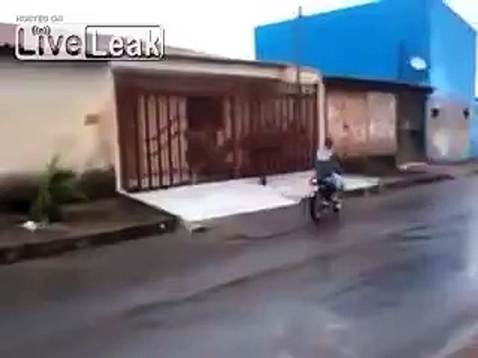 Man showing off with his new motorcycle gets arrested
