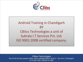 Android training in Chandigarh