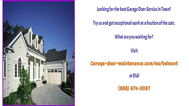 Licensed Garage Door Technicians in Belmont, MA
