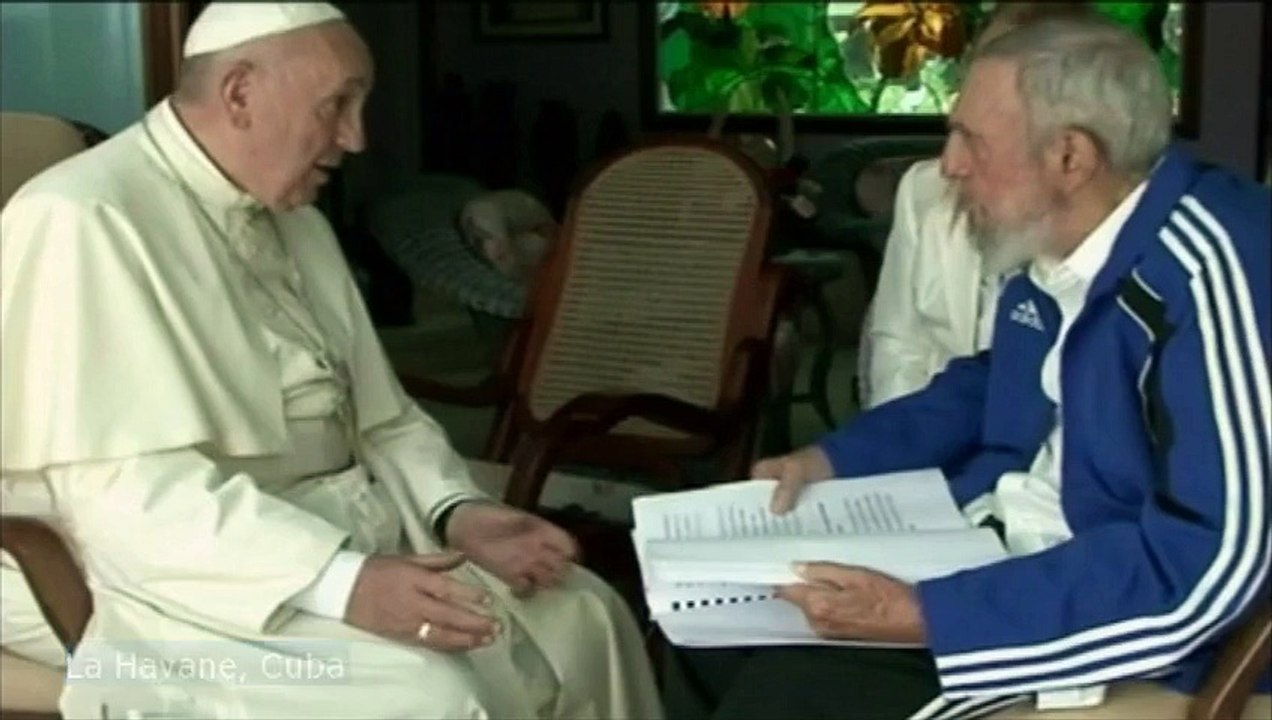 Le pape François rencontre Fidel Castro à La Havane