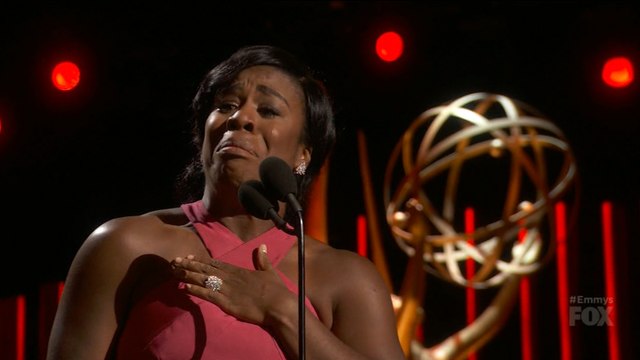Uzo Aduba wins historic Emmy for best supporting actress in a drama