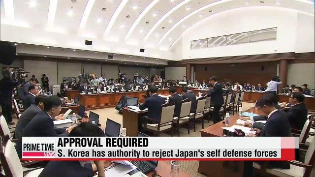 Seoul must approve prior to any deployment of Japan's self-defense forces on Korean soil