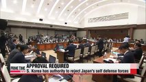 Seoul must approve prior to any deployment of Japan's self-defense forces on Korean soil