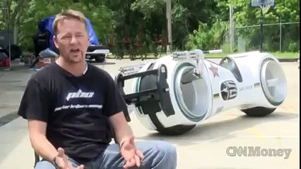 Take a ride on a real Tron bike