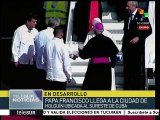 Francisco llega a Holguín para oficiar segunda misa en Cuba