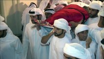 Funeral Prayer and the Funeral of Sheikh Rashid bin Muhammed bin Rashid Al Maktoum to final resting Place In Dubai.