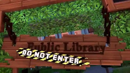 Minecraft  HEROBRINE IN THE LIBRARY  Animated Funny Moment