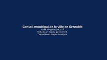 Conseil municipal du 21 septembre 2015 - Ville de Grenoble