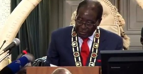 Robert Mugabes Wrong Speech - Zimbabwes Presidents Funny Speech On Parliament
