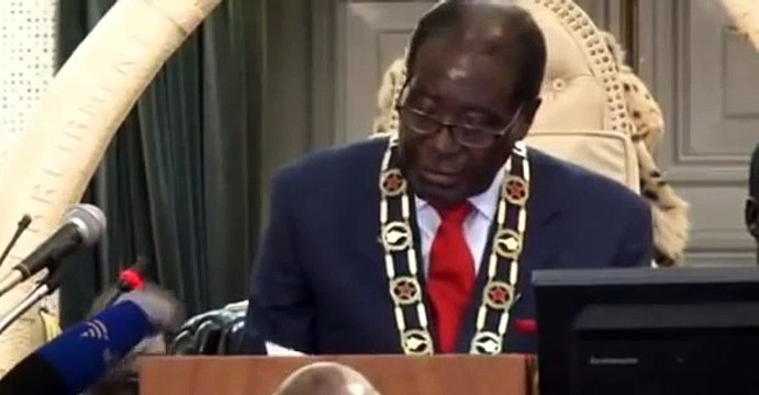 Robert Mugabes Wrong Speech - Zimbabwes Presidents Funny Speech On Parliament
