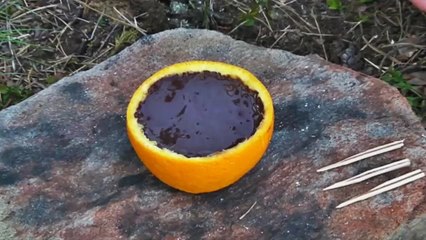 Portakal Kabuğunda Kek Yapımı