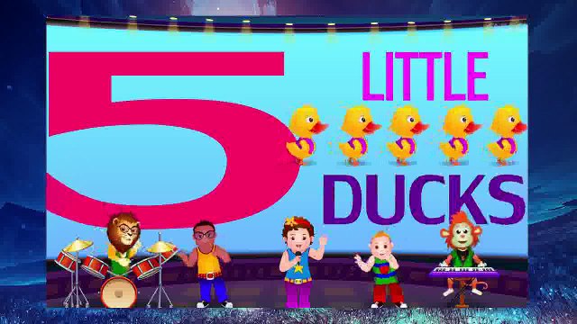 Five Little Ducks - Number Nursery Rhymes Karaoke Songs For Children | ChuChu TV Rock n Roll