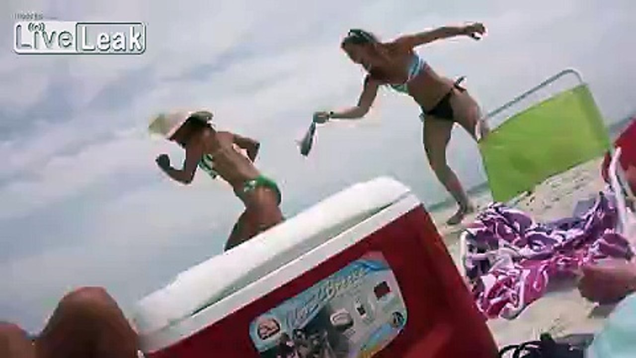 Fish Slapped Girl Gets Catfish Caught in Leg