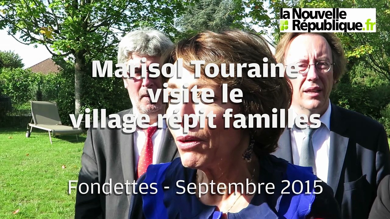 VIDEO. Fondettes : Marisol Touraine inaugure le Village Répit Familles